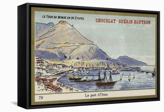 The Port of Oran-null-Framed Stretched Canvas