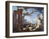 The Port of Ostia During Storm, 1740-1750-Leonardo Coccorante-Framed Giclee Print