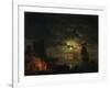 The Port of Palermo in the Moonlight, 1769-Claude Joseph Vernet-Framed Giclee Print