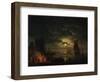 The Port of Palermo in the Moonlight, 1769-Claude Joseph Vernet-Framed Premium Giclee Print