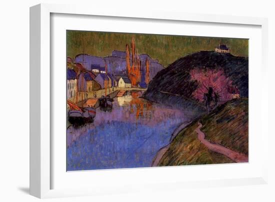 The Port of Pont-Aven, Brittany, 1891-Emile Jourdan-Framed Giclee Print