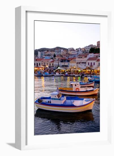 The Port of Pythagorio, Samos Island, North Aegean Islands, Greek Islands, Greece, Europe-Carlo Morucchio-Framed Photographic Print