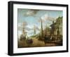 The Port of Rhodes-Abraham Storck-Framed Giclee Print