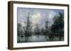 The Port of Rotterdam, 1869-Johan-Barthold Jongkind-Framed Giclee Print