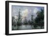 The Port of Rotterdam, 1869-Johan-Barthold Jongkind-Framed Giclee Print