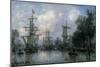 The Port of Rotterdam, 1869-Johan-Barthold Jongkind-Mounted Giclee Print