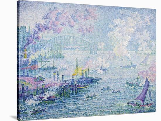 The Port of Rotterdam, 1907-Paul Signac-Stretched Canvas
