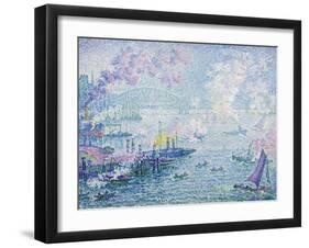 The Port of Rotterdam, 1907-Paul Signac-Framed Giclee Print