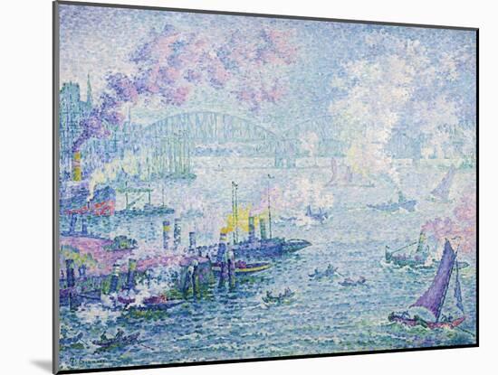 The Port of Rotterdam, 1907-Paul Signac-Mounted Giclee Print