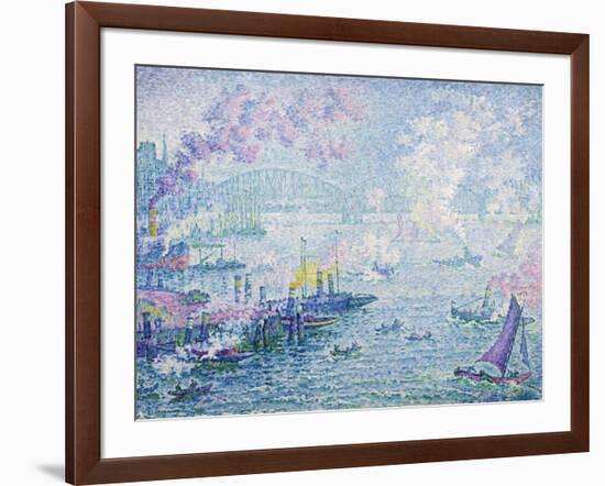 The Port of Rotterdam, 1907-Paul Signac-Framed Giclee Print