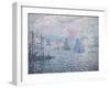 The Port of Rotterdam, or the Fumes, 1906 (Oil on Canvas)-Paul Signac-Framed Giclee Print