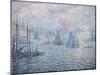 The Port of Rotterdam, or the Fumes, 1906 (Oil on Canvas)-Paul Signac-Mounted Giclee Print