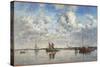 The Port of Rotterdam-Eugène Boudin-Stretched Canvas