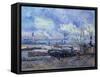 The Port of Rouen-Albert-Charles Lebourg-Framed Stretched Canvas