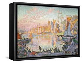 The Port of Saint-Tropez, 1901-1902-Paul Signac-Framed Stretched Canvas