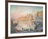 The Port of Saint-Tropez, 1901-1902-Paul Signac-Framed Giclee Print