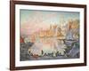 The Port of Saint-Tropez, 1901-1902-Paul Signac-Framed Giclee Print