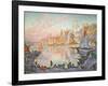 The Port of Saint-Tropez, 1901-1902-Paul Signac-Framed Giclee Print