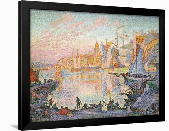 The Port of Saint-Tropez, 1901-1902-Paul Signac-Framed Giclee Print