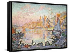 The Port of Saint-Tropez, 1901-1902-Paul Signac-Framed Stretched Canvas