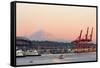 The Port of Seattle.-Jon Hicks-Framed Stretched Canvas