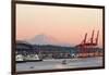 The Port of Seattle.-Jon Hicks-Framed Photographic Print