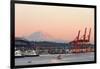 The Port of Seattle.-Jon Hicks-Framed Photographic Print