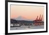 The Port of Seattle.-Jon Hicks-Framed Photographic Print