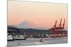 The Port of Seattle.-Jon Hicks-Mounted Photographic Print