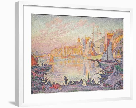 The Port of St. Tropez, c.1901-Paul Signac-Framed Giclee Print