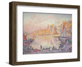 The Port of St. Tropez, c.1901-Paul Signac-Framed Giclee Print