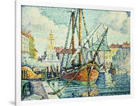 The Port of St. Tropez; Le Port de St. Tropez, 1923-Paul Signac-Framed Giclee Print