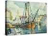 The Port of St. Tropez; Le Port de St. Tropez, 1923-Paul Signac-Stretched Canvas