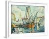 The Port of St. Tropez; Le Port de St. Tropez, 1923-Paul Signac-Framed Giclee Print