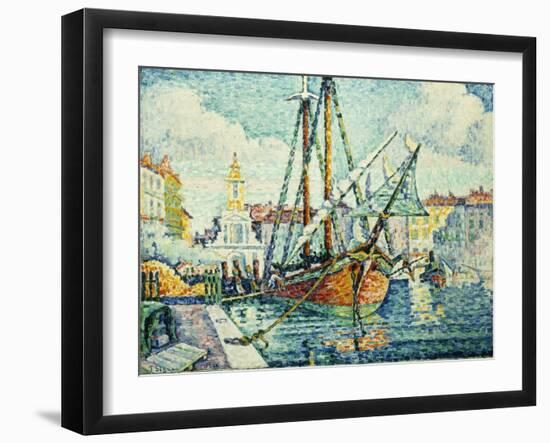 The Port of St. Tropez-Paul Signac-Framed Giclee Print