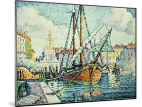 The Port of St. Tropez-Paul Signac-Mounted Giclee Print