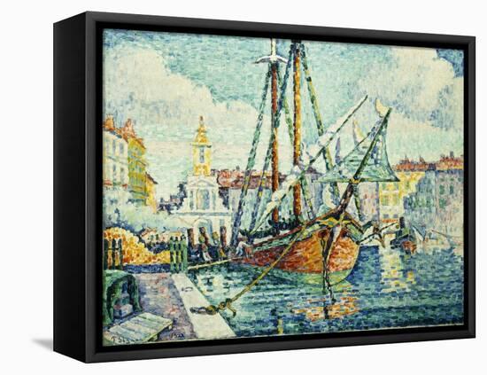 The Port of St. Tropez-Paul Signac-Framed Stretched Canvas