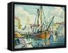 The Port of St. Tropez-Paul Signac-Framed Stretched Canvas