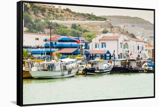 The Port, Tabarka, Tunisia, North Africa-Nico Tondini-Framed Stretched Canvas