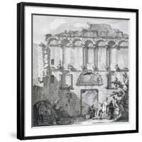 The Porta Aurea, from 'Ruins of the Palace of Emperor Diocletian at Spalatro in Dalmatia'-Robert Adam-Framed Giclee Print