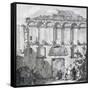 The Porta Aurea, from 'Ruins of the Palace of Emperor Diocletian at Spalatro in Dalmatia'-Robert Adam-Framed Stretched Canvas