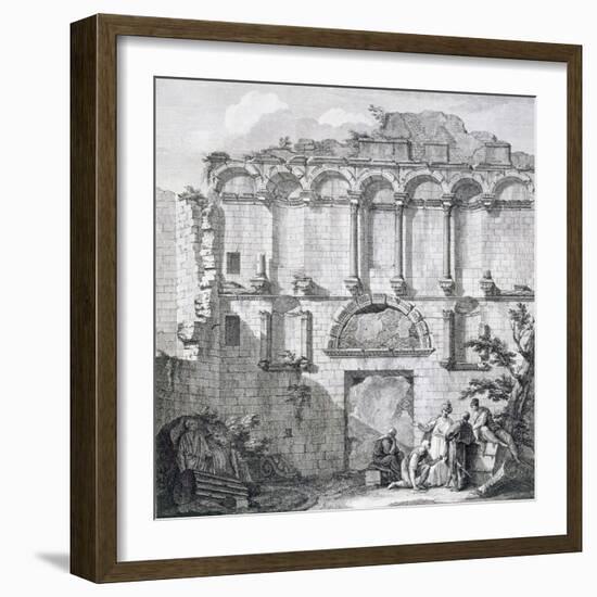 The Porta Aurea, from 'Ruins of the Palace of Emperor Diocletian at Spalatro in Dalmatia'-Robert Adam-Framed Giclee Print