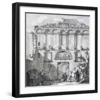 The Porta Aurea, from 'Ruins of the Palace of Emperor Diocletian at Spalatro in Dalmatia'-Robert Adam-Framed Giclee Print