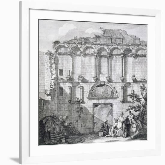 The Porta Aurea, from 'Ruins of the Palace of Emperor Diocletian at Spalatro in Dalmatia'-Robert Adam-Framed Giclee Print