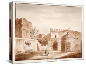 The Porta Latina, Closed, 1833-Agostino Tofanelli-Stretched Canvas