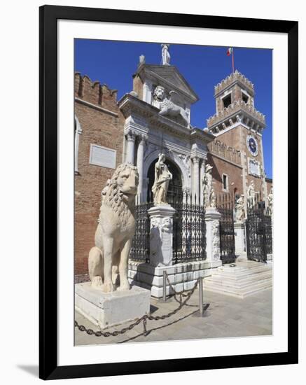 The Porta Magna, Arsenal, Venice, UNESCO World Heritage Site, Veneto, Italy, Europe-Amanda Hall-Framed Photographic Print