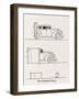 The Portable Garage-William Heath Robinson-Framed Art Print