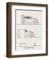 The Portable Garage-William Heath Robinson-Framed Art Print