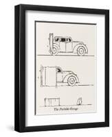 The Portable Garage-William Heath Robinson-Framed Art Print