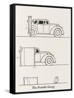 The Portable Garage-William Heath Robinson-Framed Stretched Canvas